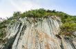 High cliffs of limestone mountain