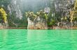 Beautiful island and green lake ( Guilin of Thailand )