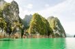 Beautiful island and green lake ( Guilin of Thailand )