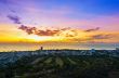 Landscape Hua Hin city at sunrise