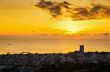 Landscape Hua Hin city at sunrise