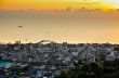View Hua Hin city at sunrise