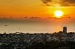 View Hua Hin city at sunrise