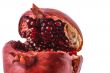 Pomegranate Macro on the White Background
