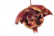 Open Pomegranate on the white background