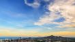 Colorful sky over the Hua Hin city
