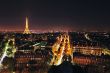 Paris night panorama with the Eiffel Tower