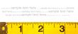 yellow measuring tape