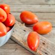 fresh tomatoes in metal bowl 