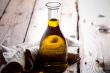 fresh olive oil in bottle 
