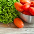 lettuce salad and tomatoes