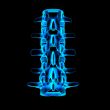 3d rendered illustration-lumbar back view
