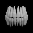 3d human red teeth