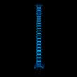 3d rendered illustration - human spine