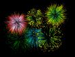 fireworks on background
