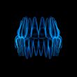 3d human teeth - front view