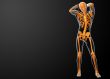 3d rendered orang skeleton