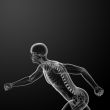 Running skeleton by X-rays