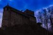 The silhouette of castle Gosting, Austria