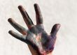  painted  hand