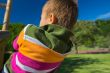 young boy climbing