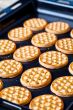 honey cookies on baking sheet