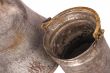 Antique copper jug on the white background