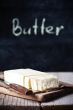 fresh butter and blackboard