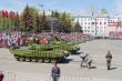 Russian military transport at parade Victory Day 