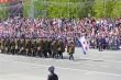 Russian soldiers march at parade on Victory Day