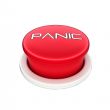 3d shinny and glossy red panic button
