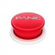 3d shinny and glossy red panic button