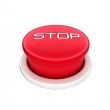 3d shinny and glossy red stop button