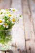 chamomile bouquet in jar 