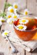 cup of tea with chamomile flowers