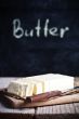 fresh butter and blackboard 