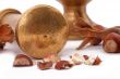 The Hazelnut and in the leaf old metal nutcracker