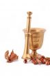 The Hazelnut and in the leaf old metal nutcracker