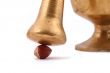 The Hazelnut and in the leaf old metal nutcracker 