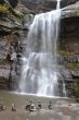 Art in front of the waterfall