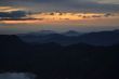 Darkness falling on the Sequoia National Park