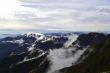Clouds on top of the mountains
