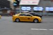 NYC taxi in movement