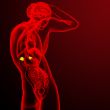 3d render medical illustration of the adrenal 
