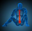 3d render medical illustration of the human spine 