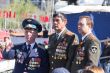 Russian veteran at the parade on annual VictoryDay
