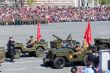 Russian military transport at the parade
