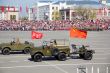 Russian military transport at parade Victory Day