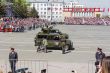 Russian military transport at parade Victory Day