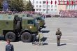 Russian military transport at parade Victory Day